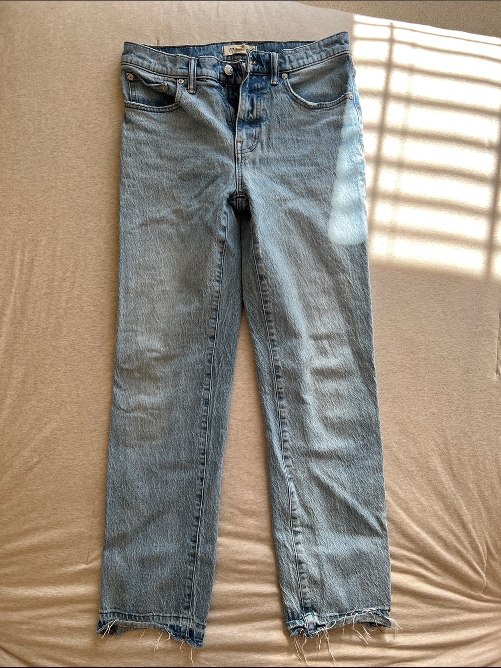 Madewell Light Blue Vintage Straight-Leg Jeans